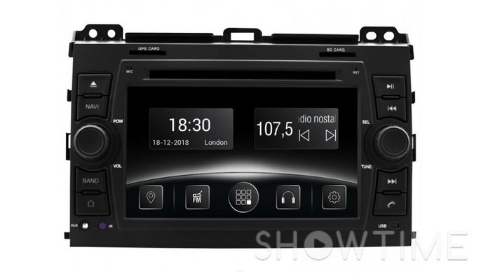 Автомобільна мультимедійна система з антибліковим 7 "HD дисплеєм 1024x600 для Toyota Prado J120 2002-2009 Gazer CM5007-TYT 526771 фото