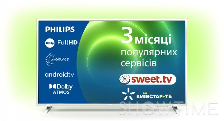 Philips 32PFS6906/12 — ТБ 32", Full HD, Smart TV, HDR, Ambilight, Android TV, 60 Гц, 2x8 Вт, Eth, Wi-Fi, Bluetooth, Black 1-007294 фото