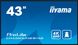 Iiyama LH4360UHS-B1AG — Інформаційний дисплей 42.5" ОС Android 11, 3xHDMI 2.0/1xRS-232c/1xLAN/2xU 1-008358 фото 1