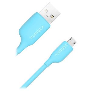 Кабель PURIDEA USB2.0 AM/Micro-BM Blue 1м (L03-USB BLUE) 469325 фото