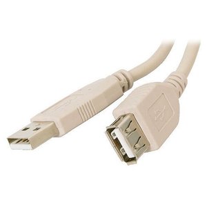 Кабель-подовжувач Atcom USB2.0 AM/AF White 1.8м (3789) 469173 фото