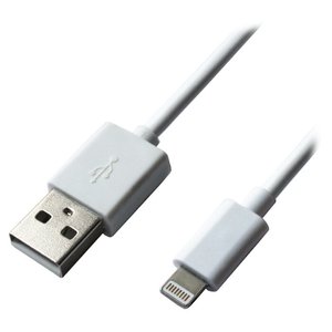 Кабель Grand-X Apple Lightning/USB White 1м (PL01W) 469386 фото