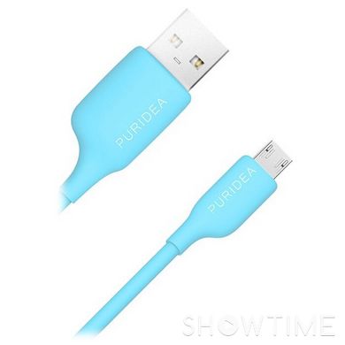 Кабель PURIDEA USB2.0 AM/Micro-BM Blue 1м (L03-USB BLUE) 469325 фото