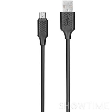 Кабель Kits USB2.0 AM/Micro-BM 1A Black 1м (Kits-W-001) 470510 фото