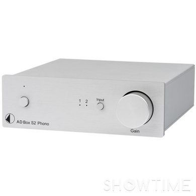 ММ/МС-фонокоректор Pro-Ject A/D Box S2 Phono Silver 528168 фото