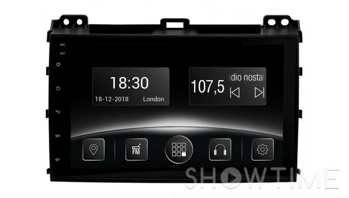Автомобільна мультимедійна система з антибліковим 9 "HD дисплеєм 1024x600 для Toyota Prado J120 2002-2009 Gazer CM5509-TYT 526772 фото