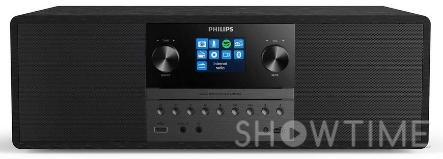 Philips TAM6805/10 — мікросистема TAM6805 2.0, 50W, Spotify, LCD 2.4", FM/DAB+, MP3-CD, USB, Wireless 1-005480 фото