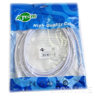 Кабель-подовжувач Atcom USB2.0 AM/AF White 5м (4717) 469174 фото