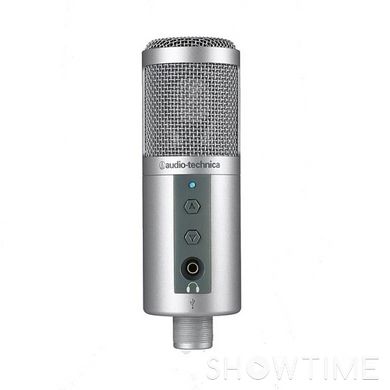 Мікрофон 30 - 15 000 Гц USB 3.5 мм 1.8 м сріблястий Audio-Technica ATR2500-USB 527201 фото
