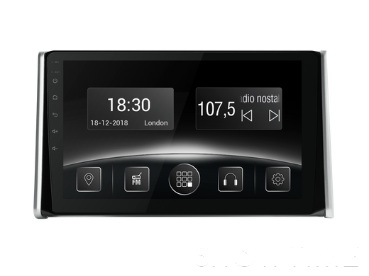 Автомобільна мультимедійна система з антибліковим 10.1 "HD дисплеєм 1024x600 для Toyota RAV4 2019+ Gazer CM5510-A50 524214 фото