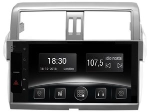 Автомобильная мультимедийная система с антибликовым 10.1” HD дисплеем 1024x600 для Toyota Prado, LC150 - High level, 2014-2016 Gazer CM5510-J150H/L 524385 фото