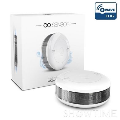 Розумний датчик чадного газу Fibaro CO Sensor, Z-Wave, 3V CR123A, білий 436195 фото
