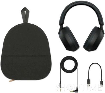 Sony WH-1000XM5 Black (WH1000XM5B.CE7) — Дротові/бездротові повнорозмірні навушники Bluetooth/3.5 мм 1-009334 фото