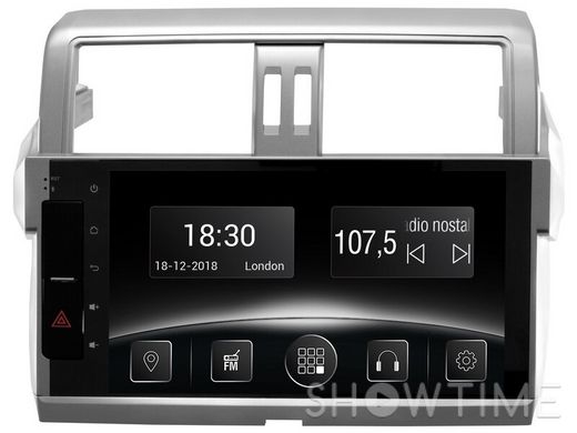 Автомобільна мультимедійна система з антибліковим 10.1 "HD дисплеєм 1024x600 для Toyota Prado, LC150 - High level, 2014-2016 Gazer CM5510-J150H / L 524385 фото