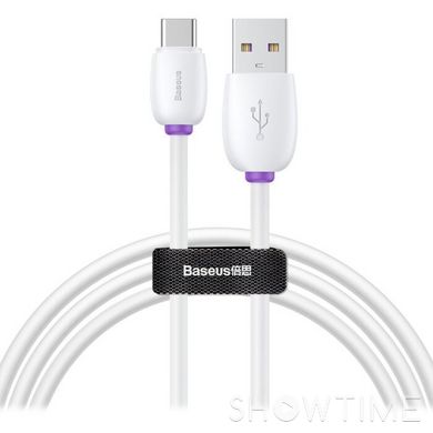 Кабель Baseus Purple Ring USB for Type-C White 1м (CATZS-02) 469097 фото