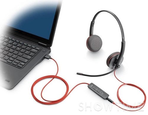Poly Blackwire 3225 (8X229AA) — Компьютерная проводная стереогарнитура USB-C/USB-A/3.5 мм 1-009417 фото