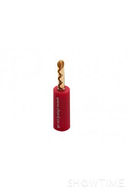 Chord Banana Plug - Screw Type, Red (Z) — Акустический разьем «банан» винтового типа, красный 1-005736 фото