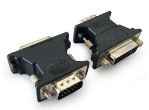 Адаптер VGA 15-pin на роз'єм DVI-A штекер Cablexpert A-VGAM-DVIF-01
