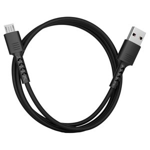 Кабель Pixus Soft Micro-USB Black 1м 469328 фото