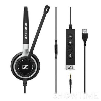 Двобічна дротова гарнітура Sennheiser SC 665 USB 528641 фото
