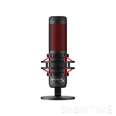HyperX QuadCast (4P5P6AA) — Мікрофон для стрімінгу/подкастів, Omni/Uni/Bi, USB-A, 3м, RGB, чорний 1-009085 фото