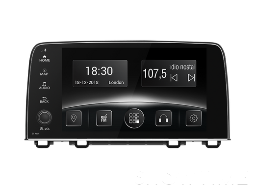 Автомобильная мультимедийная система с антибликовым 9” HD дисплеем 1024x600 для Honda CRV 2017+ Gazer CM6509-RW 524216 фото