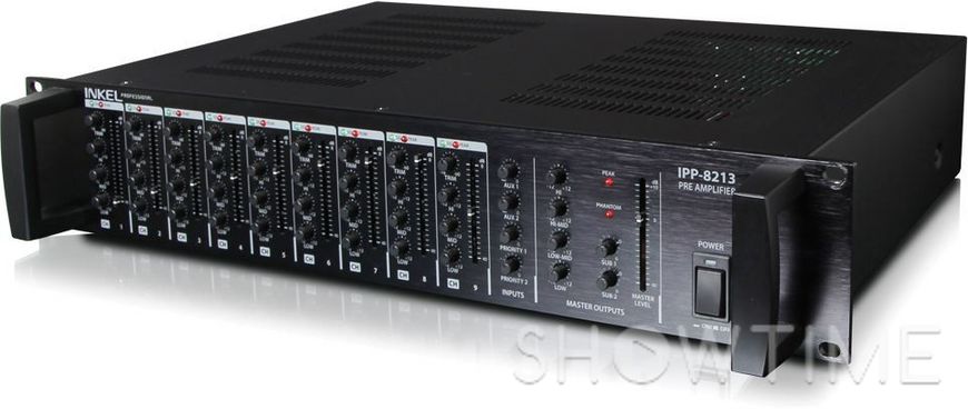 Трансляційний підсилювач потужності 9xXLR 3xRCA 30 – 20000 Гц 2 канали Inkel IPP-8213 730265 фото