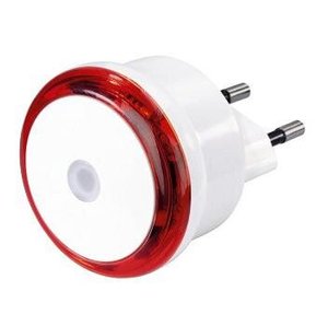 Мережевий LED світильник НАМА "Basic", колір корпусу білий, колір підсвічування червоний 507977 фото