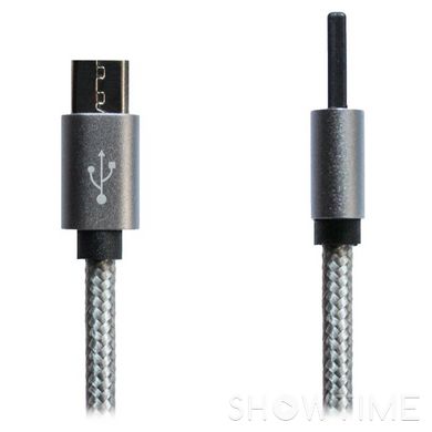 Кабель Grand-X USB2.0 AM/Micro-BM Gray 1м (FM02) 469390 фото