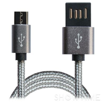 Кабель Grand-X USB2.0 AM/Micro-BM Gray 1м (FM02) 469390 фото