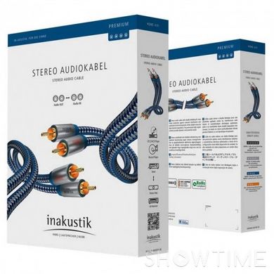 Межблочный кабель Inakustik Premium Audio Stereo RCA 0,75m 528122 фото