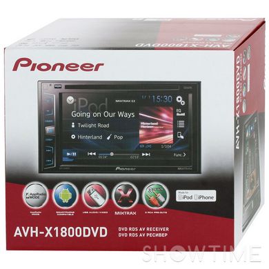DVD автомагнітола Pioneer AVH-X1800DVD (AVH-X1800DVD 1) 532129 фото