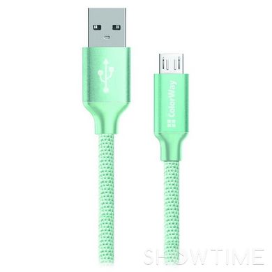 Кабель Colorway USB2.0 AM/Micro-BM Mint 1м (CW-CBUM002-MT) 469915 фото