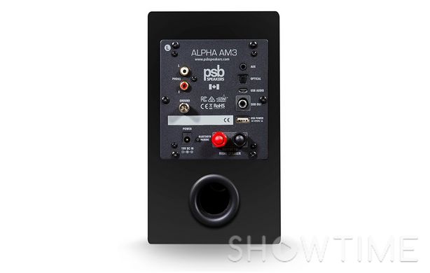 Активна полочная акустика 2x35 Вт чорна PSB Alpha AM3 Matte Black 1-000148 фото