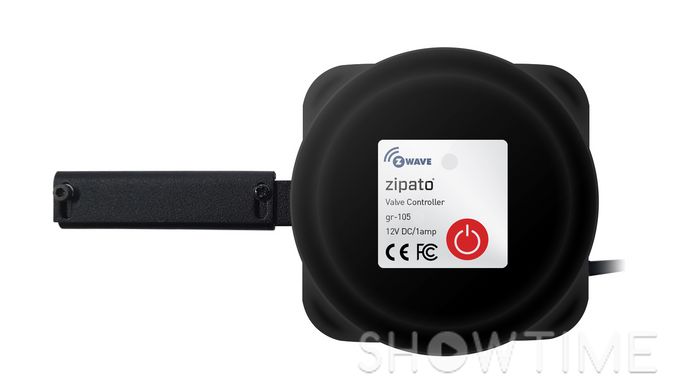 Умный кран перекрытия воды / газа Zipato Valve controller, Z-Wave, DC 12В/1А, 16 атм, черный 443453 фото