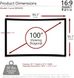 Проекційний екран настінний вигнутий Elite Screens Curve 100WH1 (100", 16:9, 221x124 см) 530037 фото 5