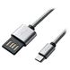 Кабель Grand-X USB2.0 AM/Micro-BM Gray 1м (FM02) 469390 фото 1