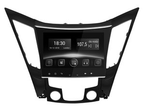 Автомобільна мультимедійна система з антибліковим 9 "HD дисплеєм 1024x600 для Hyundai Sonata RE 2010-2015 Gazer CM5509-RE 524268 фото