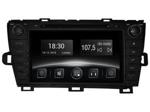 Автомобільна мультимедійна система з антибліковим 8 "HD дисплеєм 1024x600 для Toyota Prius XW50 2014-2017 Gazer CM5008-XW50 524388 фото