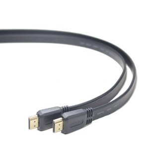 Кабель HDMI v.1.4, плоский, з позолоченими конекторами, Cablexpert CC-HDMI4F-1M 1m