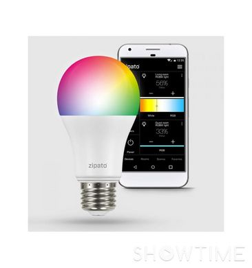 Розумна лампа Zipato bulb 2 RGB, Z-wave, E27, 9.5Вт, 806 lm, 2700 - 6500K 443454 фото