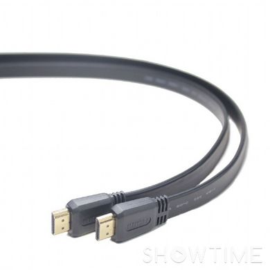 Кабель HDMI v.1.4, плоский, с позолоченными коннекторами, Cablexpert CC-HDMI4F-1M 1m 444506 фото