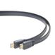 Кабель HDMI v.1.4, плоский, с позолоченными коннекторами, Cablexpert CC-HDMI4F-1M 1m 444506 фото 1