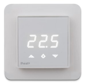 Розумний термостат для керування електричною теплою підлогою Heatit, Z-Wave, 230V АС, 16А, білий 515904 фото