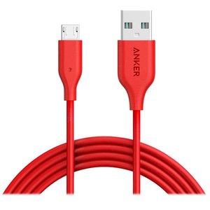 Кабель Anker USB2.0 AM/Micro-B V3 Red 3м (A8134H91) 470466 фото