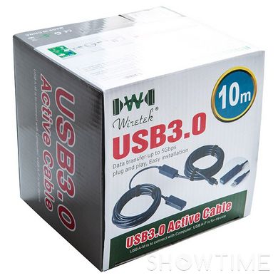 Кабель-подовжувач Wiretek USB3.0 AM/AF 10м (WK-XT310) 468932 фото