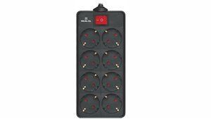 Фильтр питания Real-El RS-8 Protect 5м Black (EL122300024) 1-011237 фото