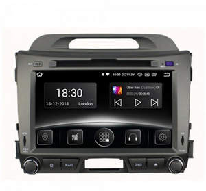 Автомобільна мультимедійна система з антибліковим 8 "HD дисплеєм 1024x600 для Kia Sportage SL 2010-2015 Gazer CM5008-SL 526429 фото