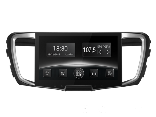 Автомобільна мультимедійна система з антибліковим 10.1 "HD дисплеєм 1024x600 для Honda Accord CR 2013 - 2017 Gazer CM6510-CR 524270 фото