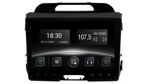 Автомобільна мультимедійна система з антибліковим 9 "HD дисплеєм 1024x600 для Kia Sportage SL 2010-2015 Gazer CM5509-SL 526430 фото